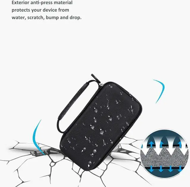 Alt view image 4 of 7 - Aproca Hard Travel Storage Case,for Wahl Clipper Stainless Steel Lithium Ion Plus Beard Trimmer Hair Clippers Shavers 9818 / Braun MGK3060 Men's Beard Trimmer (Black)