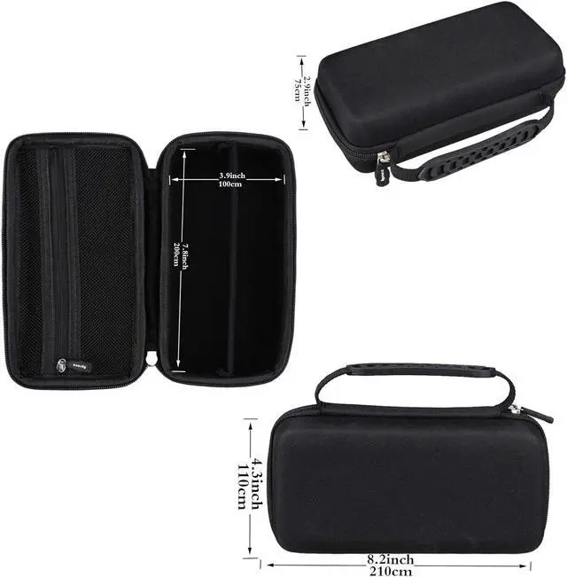 Alt view image 7 of 7 - Aproca Hard Travel Storage Case,for Wahl Clipper Stainless Steel Lithium Ion Plus Beard Trimmer Hair Clippers Shavers 9818 / Braun MGK3060 Men's Beard Trimmer (Black)