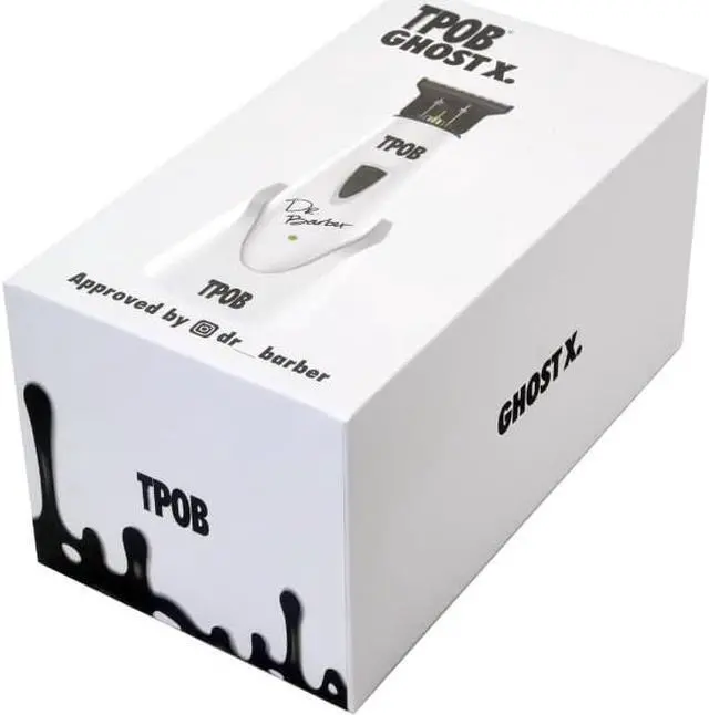 Alt view image 7 of 7 - TPOB Ghost X Beard Trimmer Hair Clippers for Men, Professional Hair Trimmer DLC Blade Trimmer Cordless Rechargeable Edgers Clippers Electric Beard Trimmer Shaver for Home use or Barber (Ghost X White)