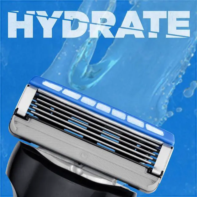 Alt view image 2 of 7 - Schick Hydro 5 Disposable Razors for Men with Flip Beard Trimmer, 9 Count (Pack of 1)