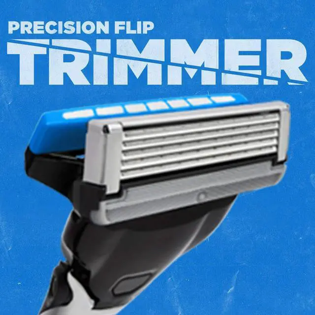 Alt view image 4 of 7 - Schick Hydro 5 Disposable Razors for Men with Flip Beard Trimmer, 9 Count (Pack of 1)