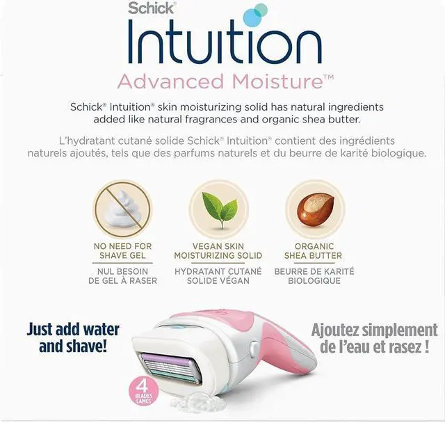 Alt view image 2 of 7 - Schick Intuition Refill, Advanced Moisture Razors for Women | Intuition Razor Blades Refill with Organic Shea Butter, 6 Count (Pack of 1)
