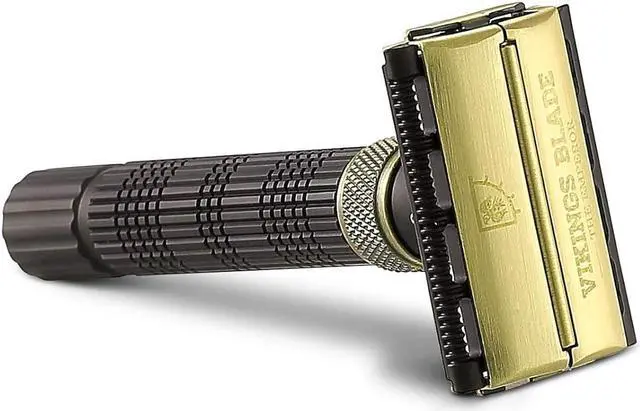Alt view image 5 of 6 - VIKINGS BLADE Adjustable Double Edge Safety Razor + Luxury Case. Smooth, Reusable, Eco-Friendly (The Emperor Augustus)