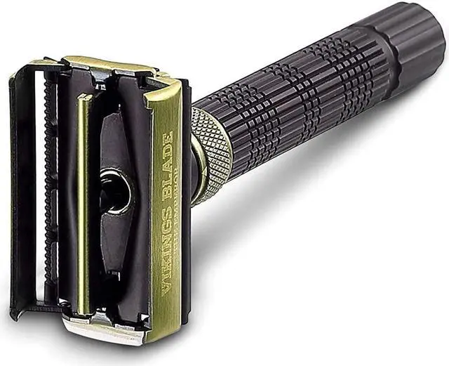 Alt view image 6 of 6 - VIKINGS BLADE Adjustable Double Edge Safety Razor + Luxury Case. Smooth, Reusable, Eco-Friendly (The Emperor Augustus)