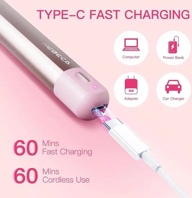 Alt view image 6 of 7 - Nose Hair Trimmer for Women 2in1 Facial Hair Removal Trimmer - Metal Body, Rechargeable, Waterproof, Portable - Nose, Ear, Eyebrow, Peach-Fuzz, Lips, Chin FT2001