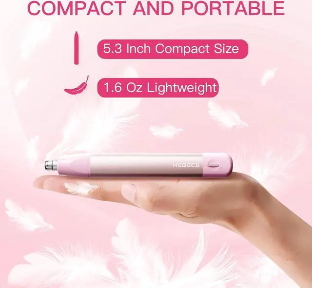 Alt view image 7 of 7 - Nose Hair Trimmer for Women 2in1 Facial Hair Removal Trimmer - Metal Body, Rechargeable, Waterproof, Portable - Nose, Ear, Eyebrow, Peach-Fuzz, Lips, Chin FT2001