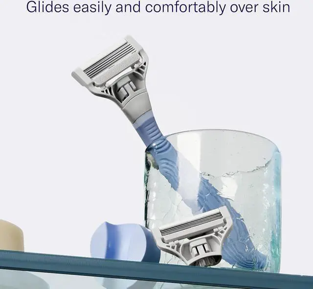 Alt view image 6 of 7 - Flamingo Pubic Women's Pubic Razor Refill Cartridges, 8 Women's Razors for Shaving Bikini Line