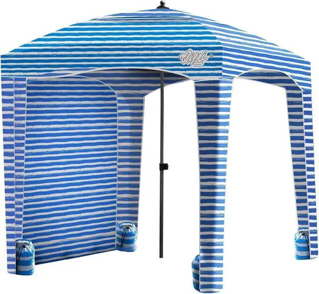 Main image of Beach Cabana - Easy to Set Up Canopy, Waterproof, Portable 6' x 6' Beach Shelter, Included Side Wall, Shade with UPF 50+ UV Protection, Ultimate Sun Umbrella - for Kids, Family & Friends