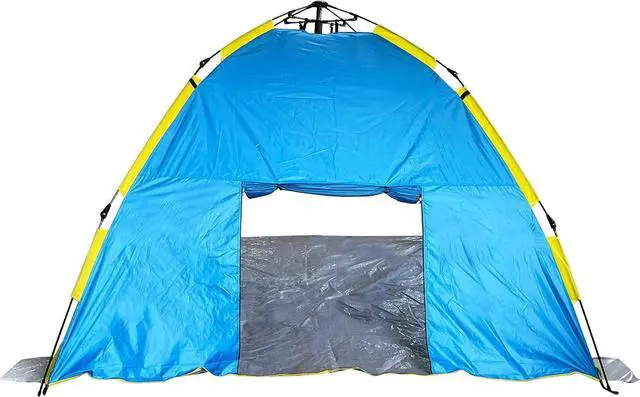 Alt view image 5 of 7 - Bliss Hammocks BHT-A39-BY Pop-Up Beach Tent w/Carry Bag for Easy Travel, Sun Protection & Wind Resistant, Waterproof, Lightweight, Durable, Blue and Yellow