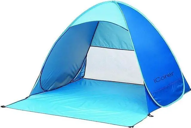 Main image of Automatic Pop Up Instant Portable Outdoors Quick Cabana Beach Tent Sun Shelter