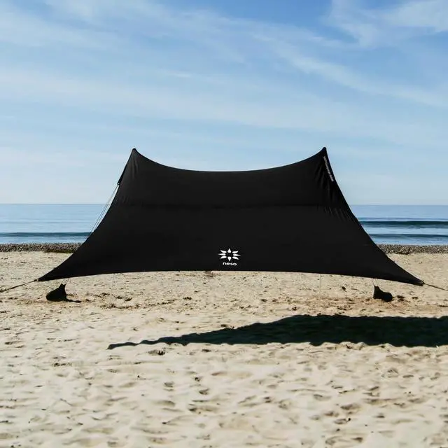 Main image of Neso Gigante - Portable Beach Tent - Ideal to Enjoy with Family and Friends - UPF 50+, Water-Resistant, and Lightweight - Black, 11' x 11'