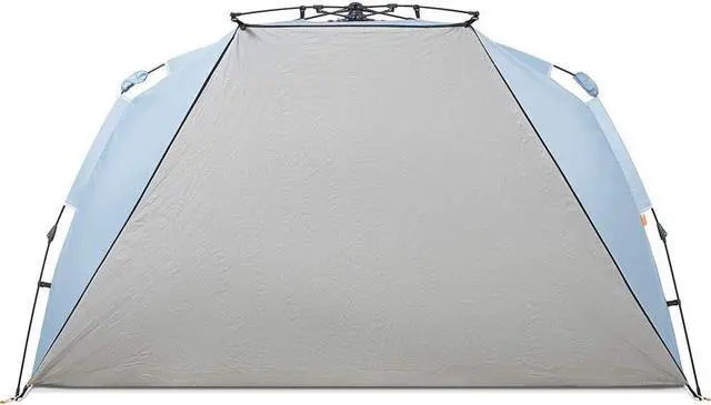 Alt view image 3 of 6 - Easthills Outdoors Instant Shader Dark Shelter XL Beach Tent 99" Wide for 4-6 Person Sun Shelter UPF 50+ with Extended Zippered Porch Sky Blue