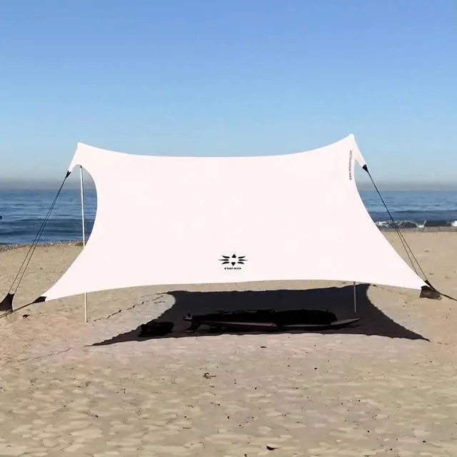 Main image of Neso Gigante - Portable Beach Tent - Ideal to Enjoy with Family and Friends - UPF 50+, Water-Resistant, and Lightweight - White, 11' x 11'