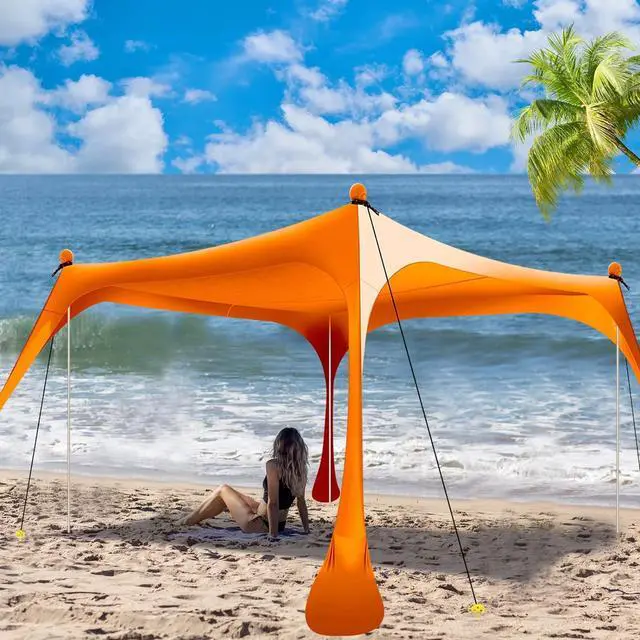Wabolay Beach Tent Canopy Pop Up Shade 10x10ft Sun Shelter Portable Family UPF50+ with 8 Sandbags-2 Sand Shovel-4 Aluminum Poles-Ground Pegs-C並行輸入 Stens 248-088 Kevlar Cord Belt 1&frasl;2 88 Length RNQB09VS9H2XC Wabolay
