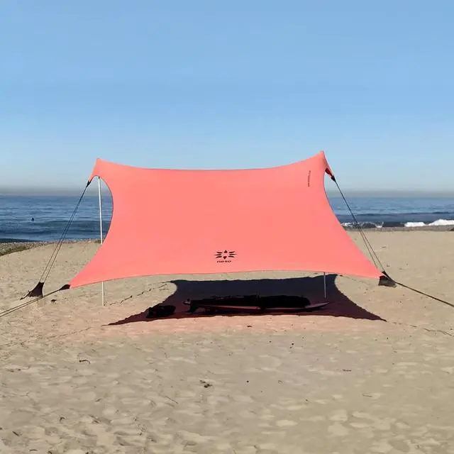 Main image of Neso Gigante - Portable Beach Tent - Ideal to Enjoy with Family and Friends - UPF 50+, Water-Resistant, and Lightweight - Coral, 11' x 11'