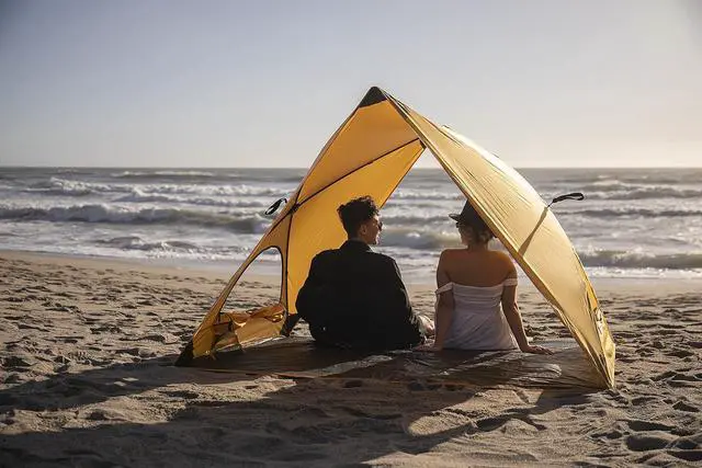 Alt view image 3 of 7 - Pismo A-Frame Beach Tent - Pop Up Tent - Beach Shade