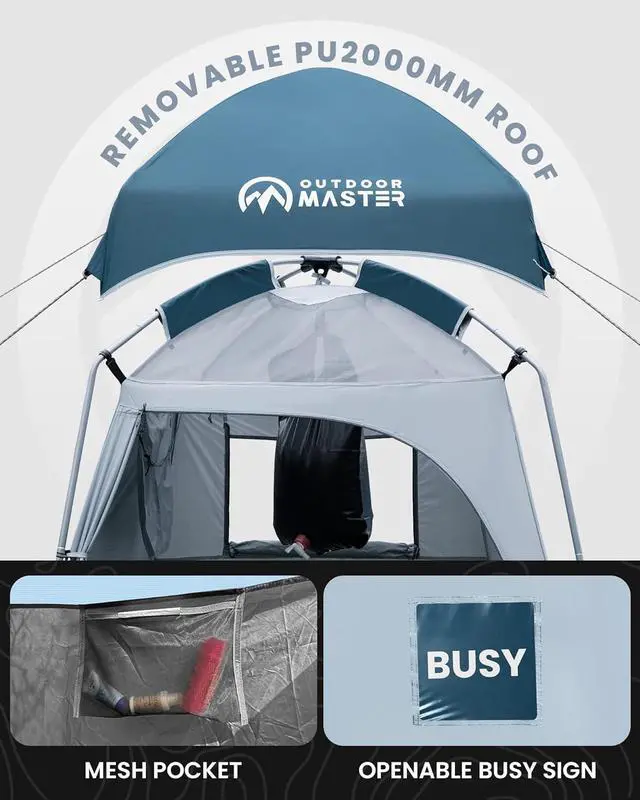 Alt view image 6 of 7 - Privacy Shower Tent Changing Room Camp Toilet Shelter for Camping & Beach