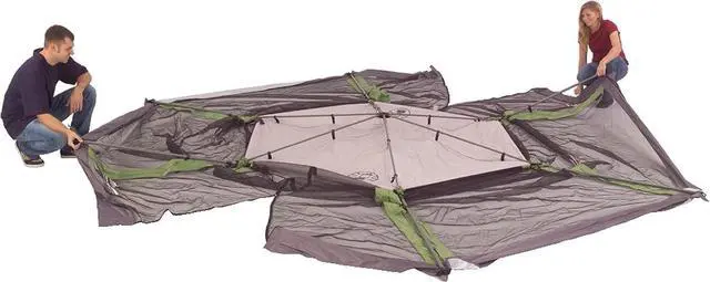 Alt view image 4 of 6 - Skylodge Screened Canopy Tent with Instant Setup, 10x10/15x13ft Portable Screen Shelter with 1-Minute Setup for Bug-Free Lounging, Great for Picnic, Yard, Beach, Park, Camping, & More