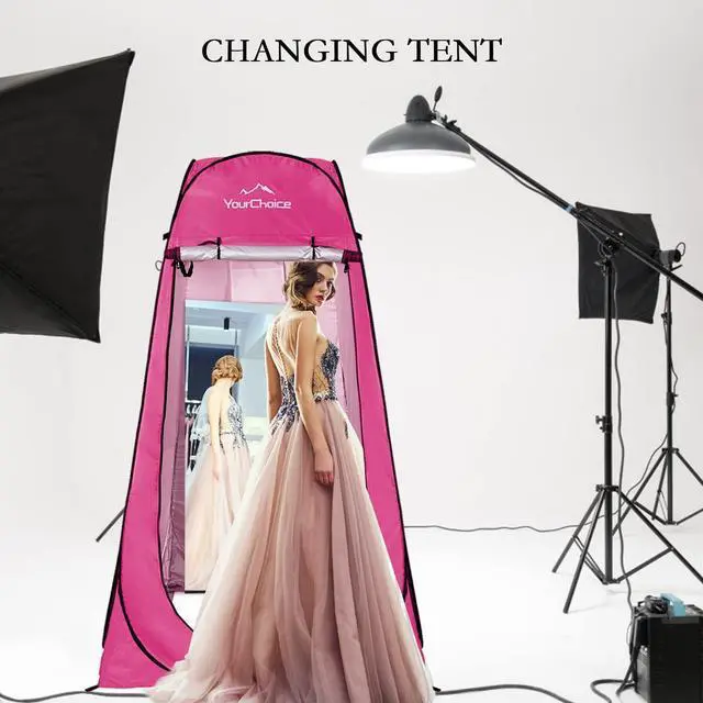 Alt view image 4 of 6 - Your Choice Privacy Tent - Pop Up Shower Changing Toilet Tent Portable Camping Privacy Shelters Room 6.2 FT Tall with Carrying Bag for Outdoors Indoors