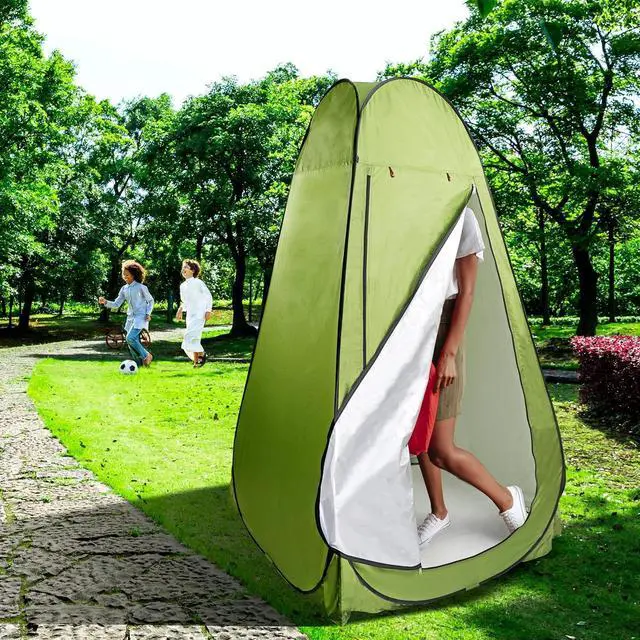 Alt view image 4 of 7 - Camping Shower Tent - 6ft Pop Up Privacy Tent for Use as Outhouse Tent Shower Tent Privacy Tent or Changing Tent