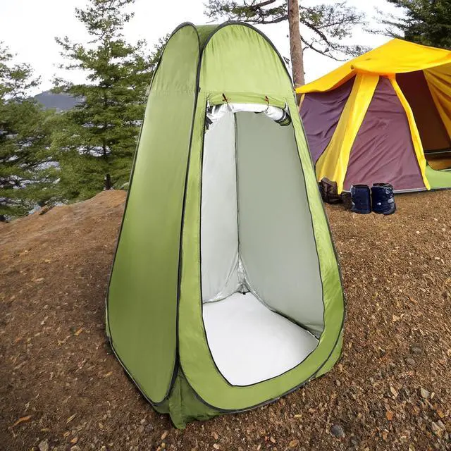 Alt view image 5 of 7 - Camping Shower Tent - 6ft Pop Up Privacy Tent for Use as Outhouse Tent Shower Tent Privacy Tent or Changing Tent