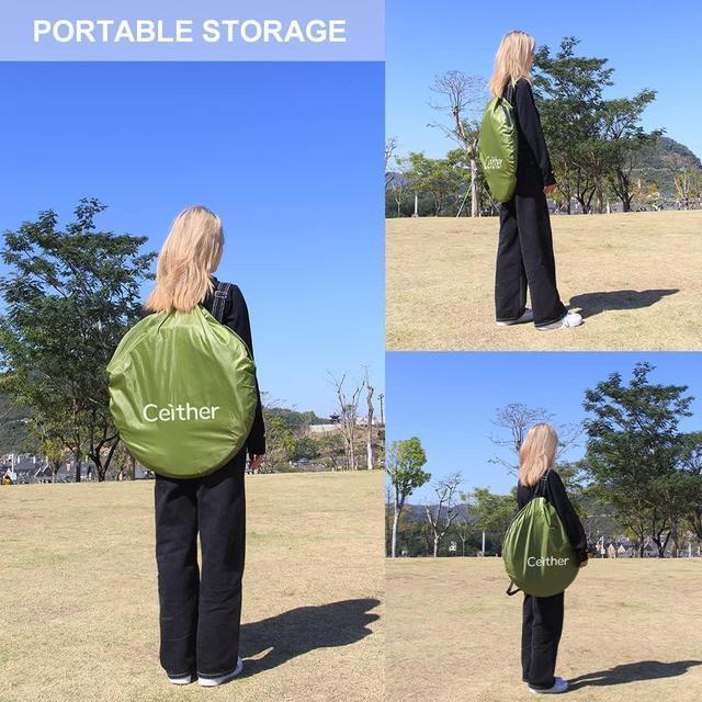 Alt view image 5 of 6 - Pop up Privacy Tent Portable Camping Tent Outdoor Toilet Shower Tent Changing Dressing Room Fashion Privacy Shelter for Picnic Waterproof Bathroom