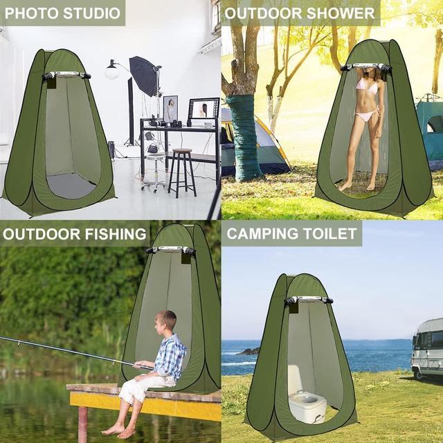 Alt view image 6 of 6 - Pop up Privacy Tent Portable Camping Tent Outdoor Toilet Shower Tent Changing Dressing Room Fashion Privacy Shelter for Picnic Waterproof Bathroom