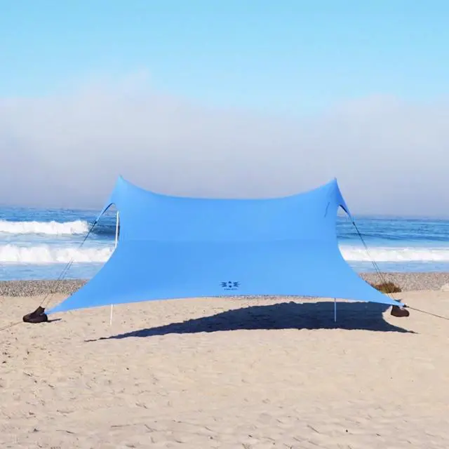 Main image of Neso Gigante - Portable Beach Tent - Ideal to Enjoy with Family and Friends - UPF 50+, Water-Resistant, and Lightweight - Periwinkle Blue, 11' x 11'