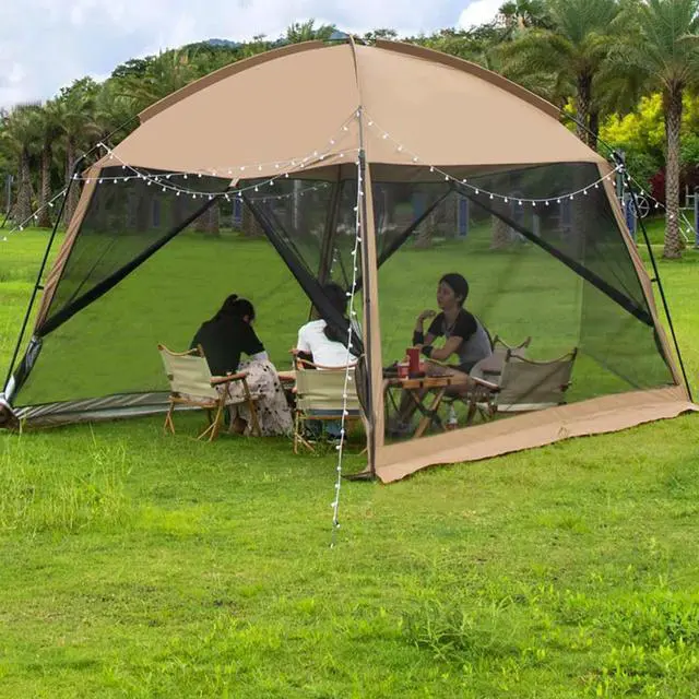 Alt view image 7 of 7 - GVDV Screen House Tent 11x11 Ft Mesh Net, Outdoor Camping Screen Room Sun Shade Gazebo Shelter Included Carry Bag, Easy Setup & Waterproof, Perfect for Family Picnic, Backyards, BBQ and Party