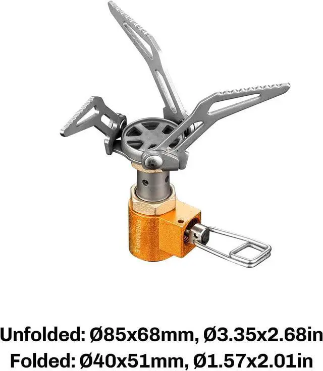 Alt view image 3 of 7 - Fire-Maple FMS-300T Portable Stove Ultra Light, Hiking Stove Titanium for Backpacking Camping Outdoor, ISPO Design Award Gold Winner