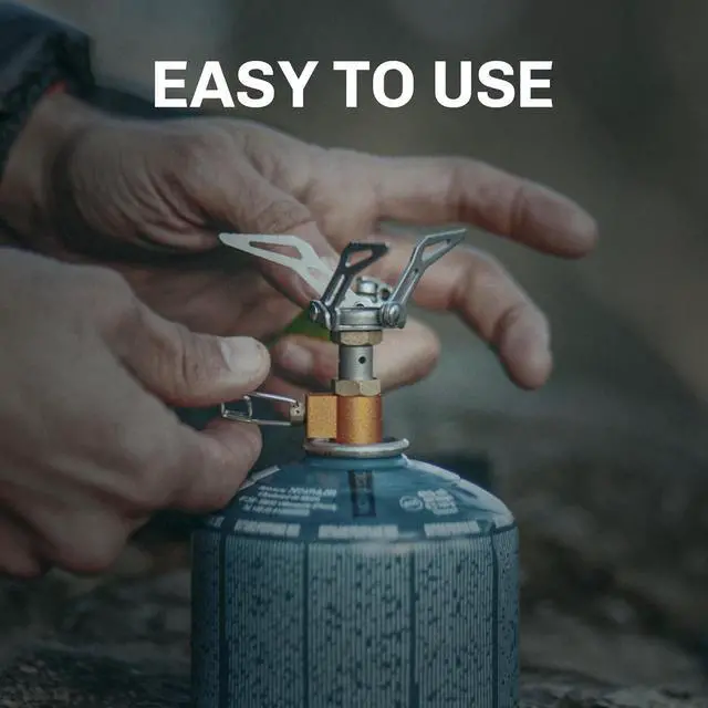 Alt view image 6 of 7 - Fire-Maple FMS-300T Portable Stove Ultra Light, Hiking Stove Titanium for Backpacking Camping Outdoor, ISPO Design Award Gold Winner