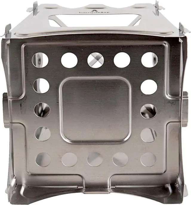Alt view image 4 of 7 - WoodFlame Ultra Lightweight Portable Wood Burning Camping Stove, Backpacking Stove, Stainless Steel with Nylon Carry Case - Perfect for Survival Packs & Emergency Preparedness