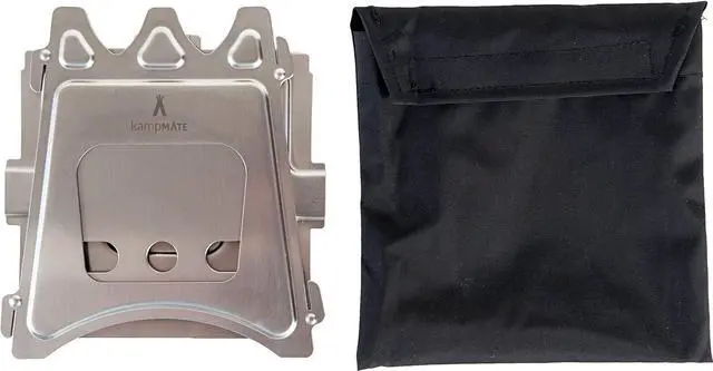 Alt view image 7 of 7 - WoodFlame Ultra Lightweight Portable Wood Burning Camping Stove, Backpacking Stove, Stainless Steel with Nylon Carry Case - Perfect for Survival Packs & Emergency Preparedness