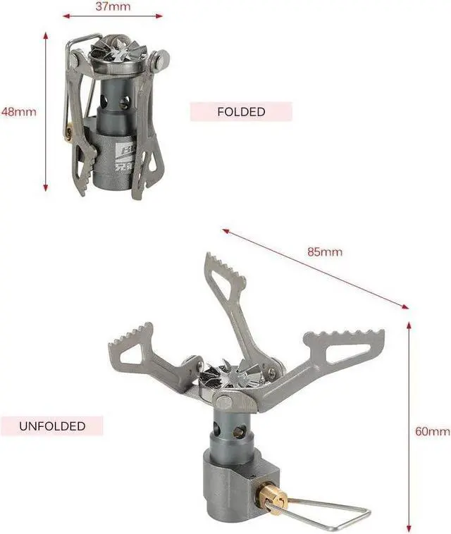 Alt view image 6 of 7 - BRS Outdoor BRS-3000T Ultra-Light Titanium Alloy Miniature Portable Picnic Camping Gas Cooking Stove Portable Ultralight Burner 25gram