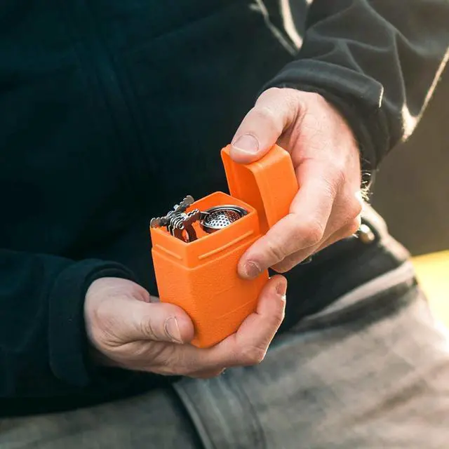 Alt view image 3 of 7 - MalloMe Backpacking Stove - Portable Camping Stove - Small Backpack Camp Single Burner for Propane Butane Isobutane Fuel Canister - Mini Pocket Rocket Jet Boiler for Hiking & Gas Cooking