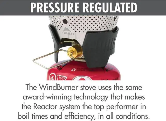 Alt view image 4 of 7 - MSR WindBurner Personal Windproof Camping and Backpacking Stove System, Black