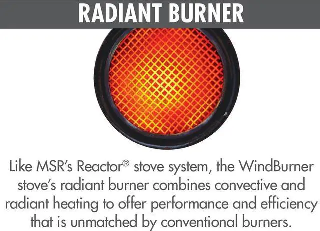Alt view image 5 of 7 - MSR WindBurner Personal Windproof Camping and Backpacking Stove System, Black
