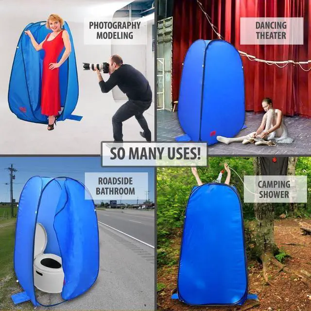Alt view image 7 of 7 - Pop-Up Room in a Bag Instant Portable Changing, Shower and Bathroom with Dura-light Steel Frame and Weather-Resistant material for for Pontoon / Deck / Fishing / Sail Boat. Included Tie-Down Kit.