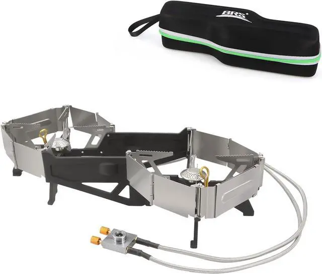 Alt view image 2 of 7 - BRS-32 Portable Camping Stove, Foldable, Adjustable Control, and Carrying Case Included - Experience Hassle-Free Outdoor Cooking