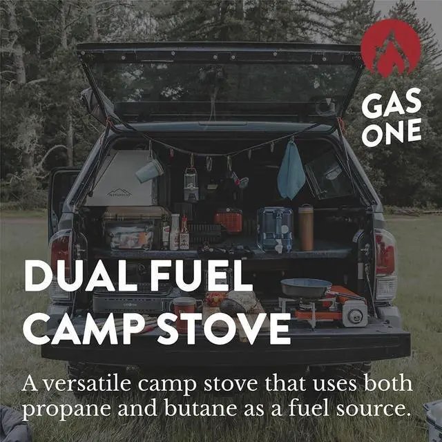 Alt view image 2 of 7 - Gas One GS-3400P Propane or Butane Stove Dual Fuel Stove Portable Camping Stove - Patent Pending - with Carrying Case Great for Emergency Preparedness Kit