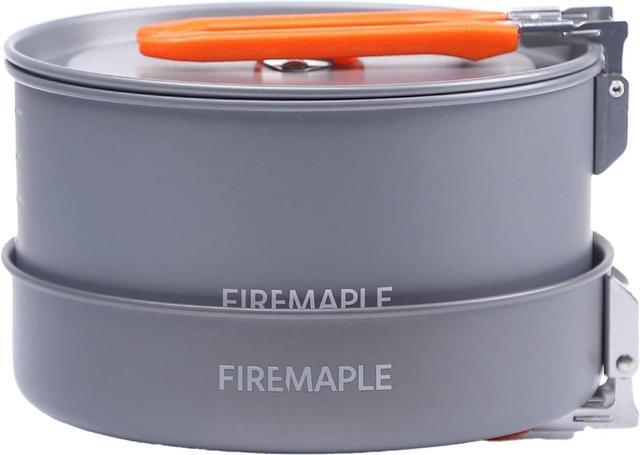 Alt view image 2 of 7 - Fire-Maple Feast 4 Piece Camping Cookware Cookware Cookware Kit Outdoor Cookware Set with Pots, Kettle, Saucepans and Spatula for Hiking Fishing Picnic