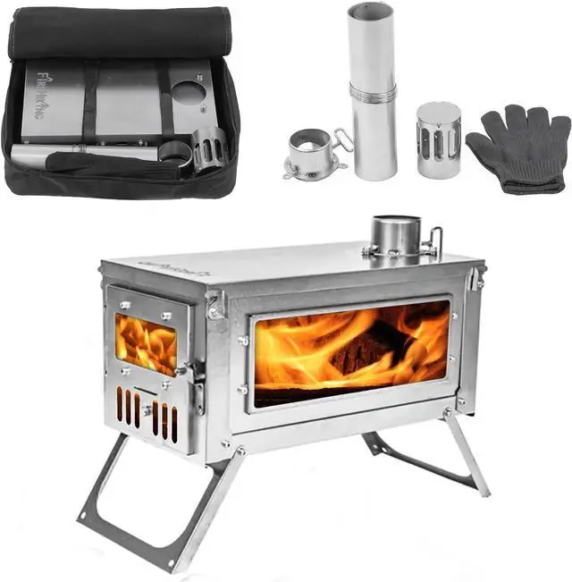 Main image of FIREHIKING Titanium Stove TOLA Portable Folding Tent Ta1 Stove 3.4lb for Camping Backpacking Hunting Cooking