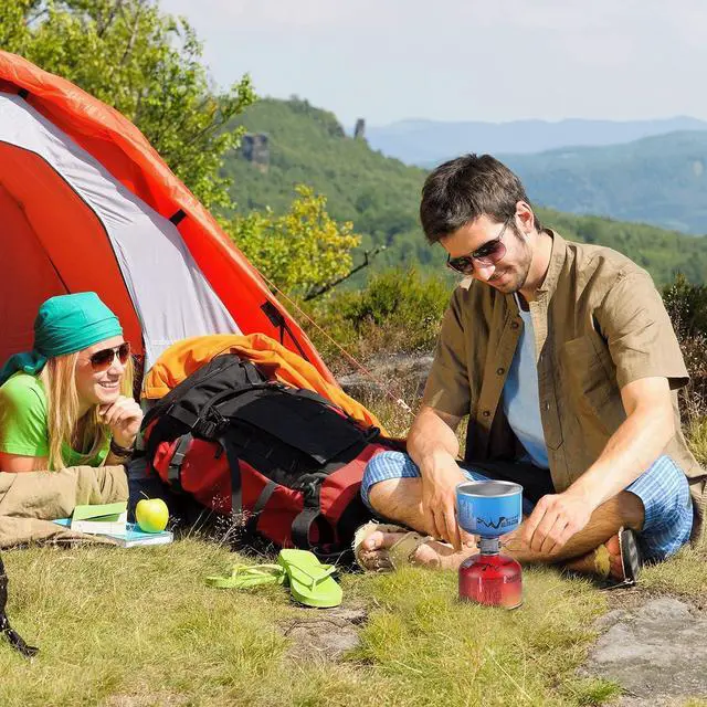 Alt view image 2 of 7 - Gas Refill Adapter,Isobutane fuel refill,Isobutane Canister Shifter,Lindal Valve Canister Shifter,Gas Saver Plus,Air Vent Function,Backpacking Camping Stove Adapter