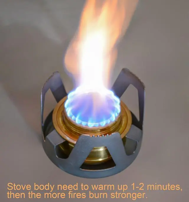 Alt view image 4 of 7 - Outdoor Mini Portable Alcohol Stove Burner for Backpacking Hiking Camping Survival - Copper