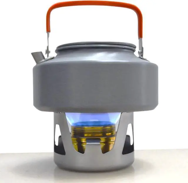 Alt view image 6 of 7 - Outdoor Mini Portable Alcohol Stove Burner for Backpacking Hiking Camping Survival - Copper