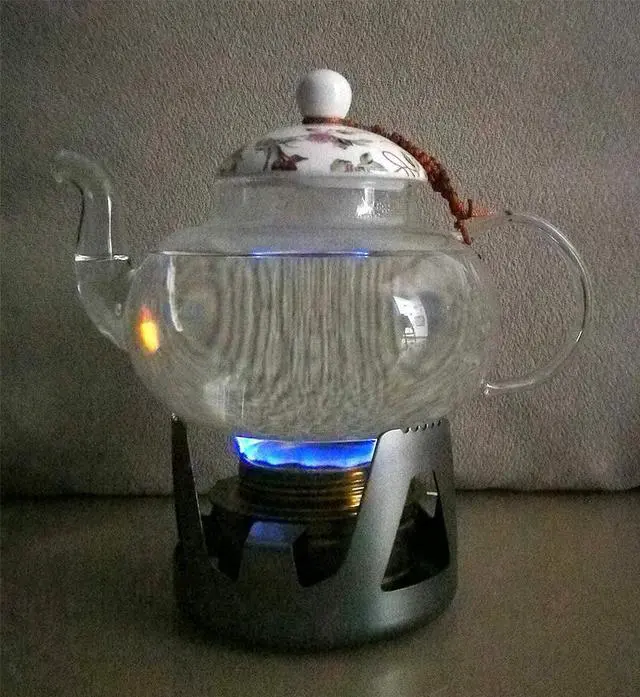 Alt view image 7 of 7 - Outdoor Mini Portable Alcohol Stove Burner for Backpacking Hiking Camping Survival - Copper