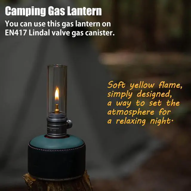 Alt view image 2 of 5 - CAMPINGMOON Camping Gas Lantern Gas Candle T-1D