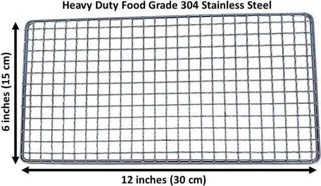 Alt view image 2 of 5 - Portable Bushcraft Stainless BBQ Cooking Grill Grate, Bamboo Cutting Board, Burlap Bag, Mini Knife, Fire Starter Kits. Camping, Campfires, Backpacking, Hunting & Fishing Gear