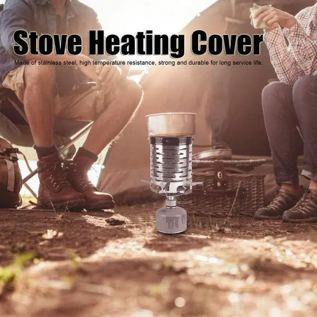 Alt view image 4 of 7 - Mini Stove Heating Cover Stainless Steel Portable Warming Outdoor Heater Folding Warming Stove Cover Portable Stainless Steel Tent for Outdoor Backpacking Hiking
