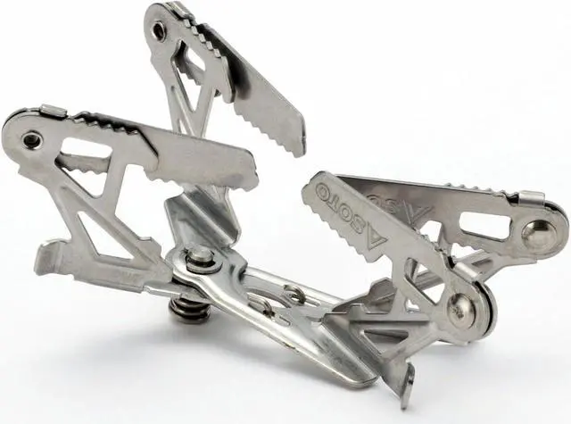 Alt view image 2 of 4 - SOTO TriFlex and 4Flex WindMaster Stainless Steel Stove Stand, Lightweight, User-friendly and Stable (Stove Not Included)